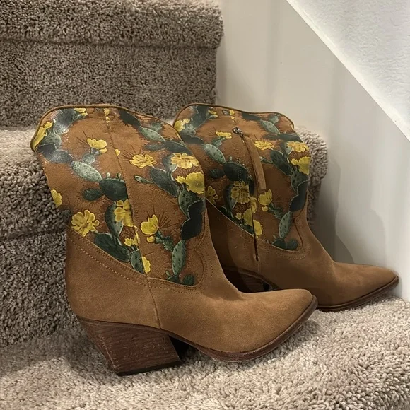 Golo Cactus Western Cowgirl Boots Size 7.5